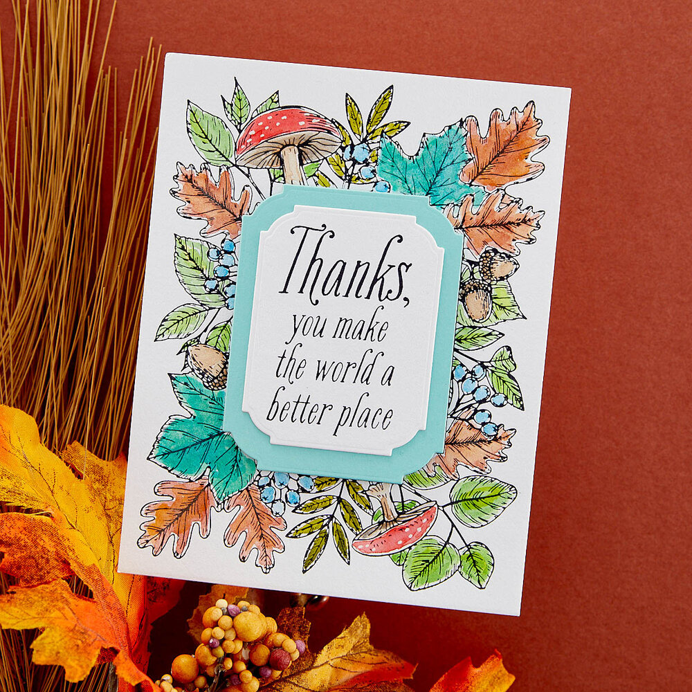 Spellbinders Autumn Thanks Frame Press Plate (BP-083) (OUTLET) Spellbinders Autumn Thanks Frame Press Plate (BP-083) (OUTLET)