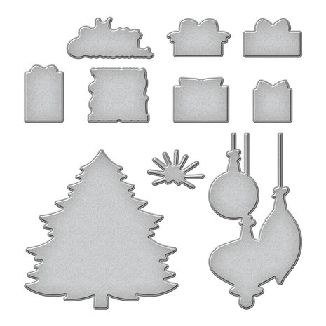 Spellbinders Retro Holiday Etched Dies (S5-606) (OUTLET)