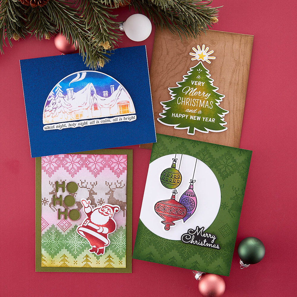 Spellbinders Retro Holiday Etched Dies (S5-606) (OUTLET)