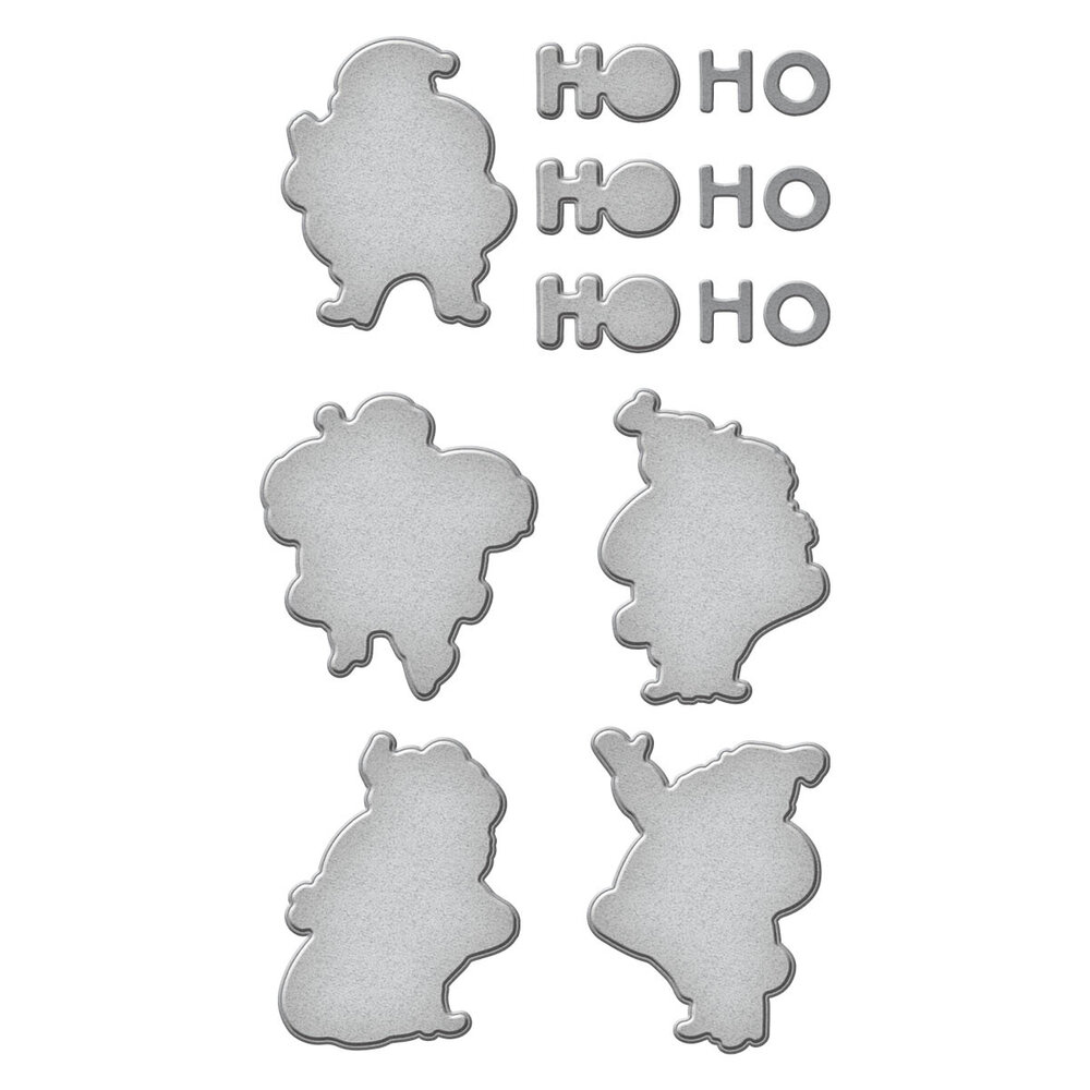 Spellbinders Silly Santas Etched Dies (S5-605) (OUTLET)