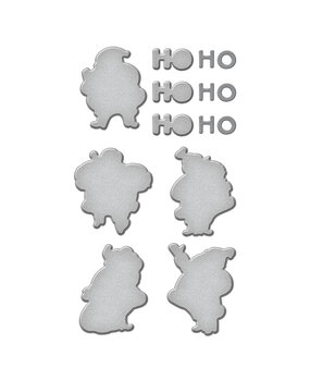 Spellbinders Silly Santas Etched Dies (S5-605) (OUTLET)