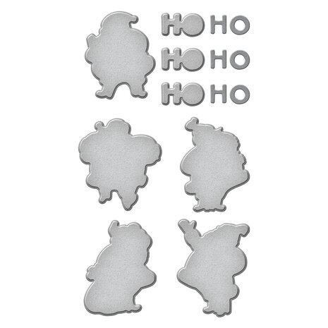 Spellbinders Silly Santas Etched Dies (S5-605) (OUTLET)