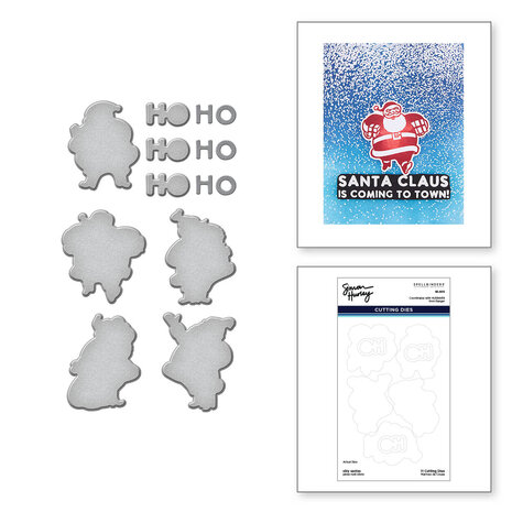 Spellbinders Silly Santas Etched Dies (S5-605) (OUTLET)
