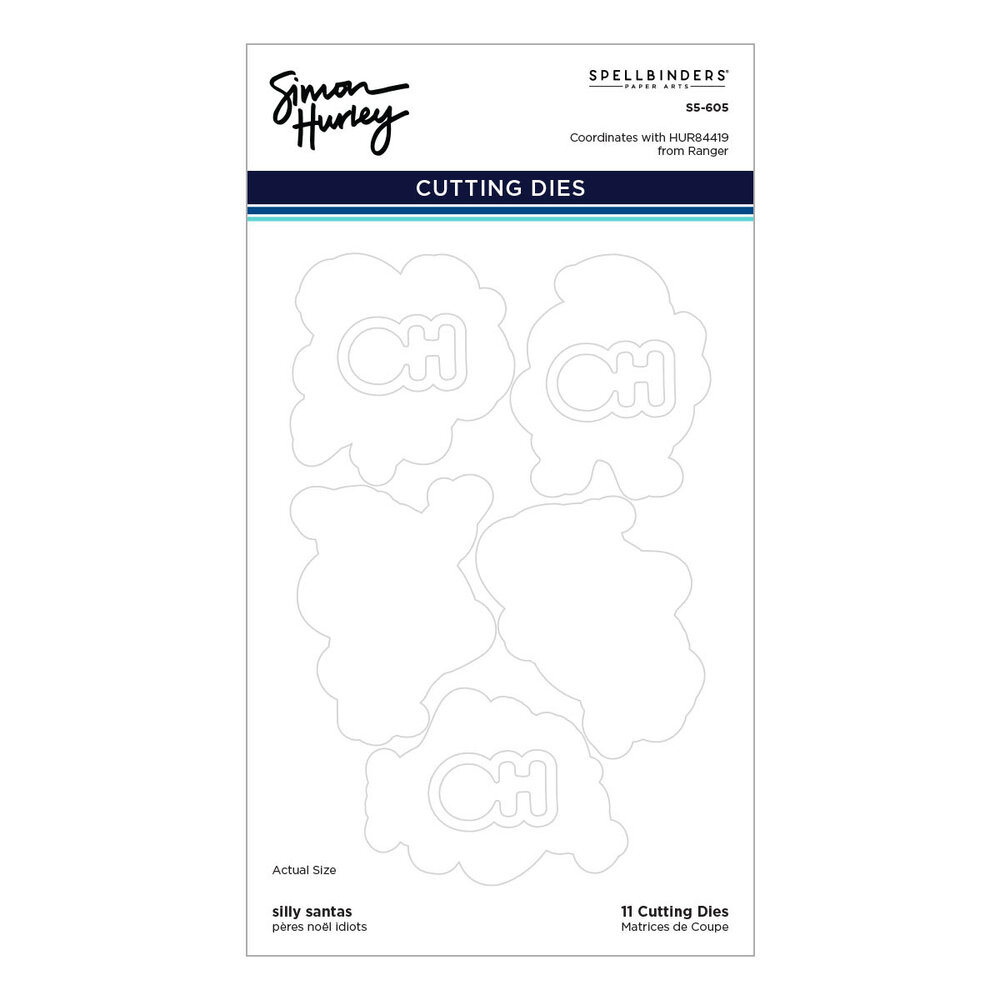 Spellbinders Silly Santas Etched Dies (S5-605) (OUTLET)