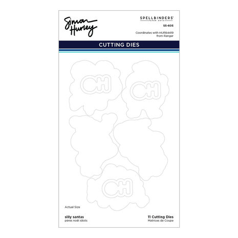 Spellbinders Silly Santas Etched Dies (S5-605) (OUTLET)
