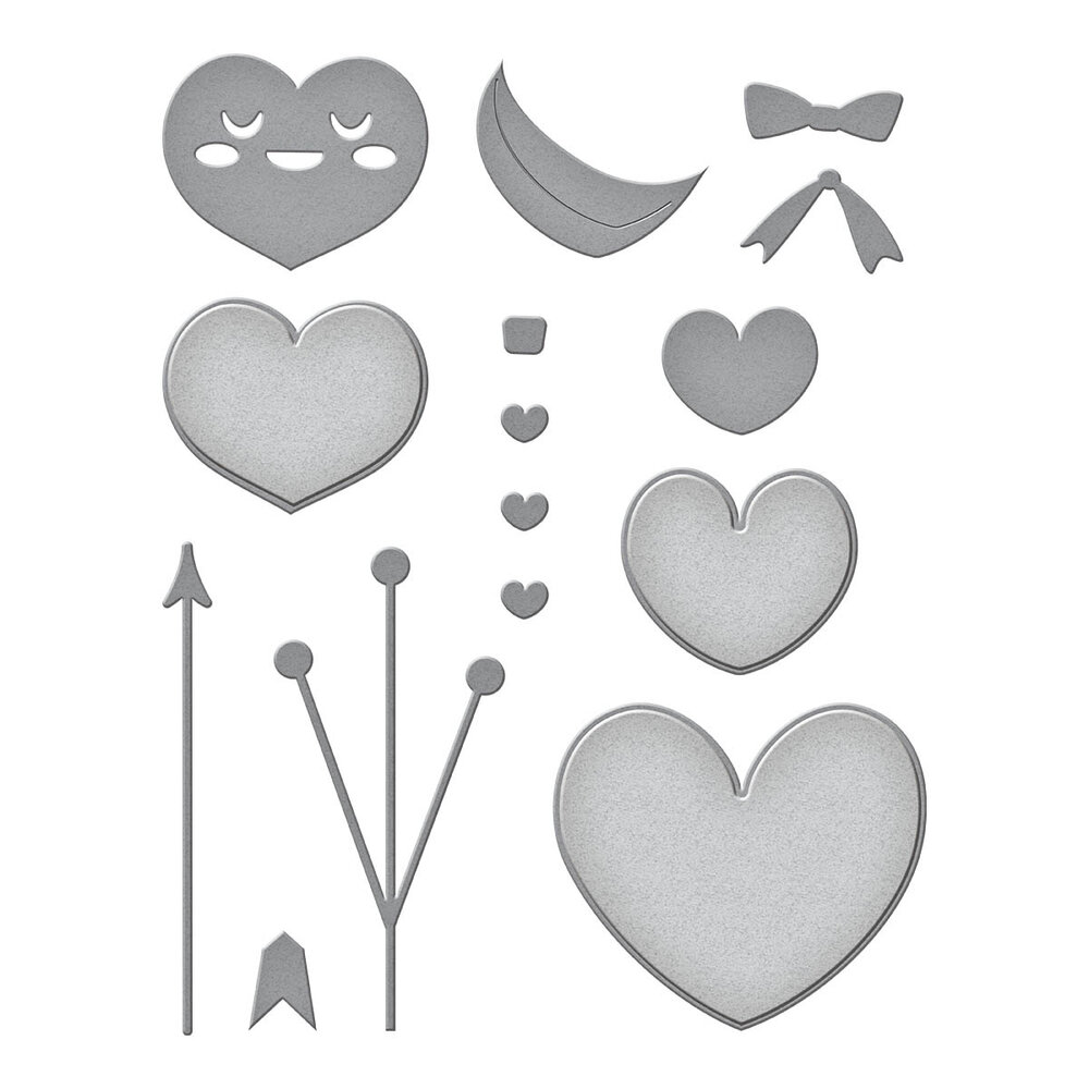 Spellbinders Gnome Drive Hearts for You Etched Dies (S3-486) (OUTLET) Spellbinders Gnome Drive Hearts for You Etched Dies (S3-486) (OUTLET)