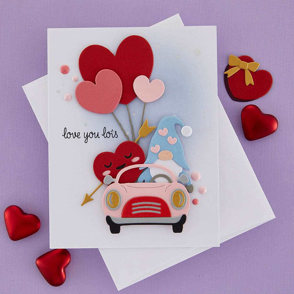 Spellbinders Gnome Drive Hearts for You Etched Dies (S3-486) (OUTLET) Spellbinders Gnome Drive Hearts for You Etched Dies (S3-486) (OUTLET)