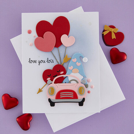 Spellbinders Gnome Drive Hearts for You Etched Dies (S3-486) (OUTLET) Spellbinders Gnome Drive Hearts for You Etched Dies (S3-486) (OUTLET)