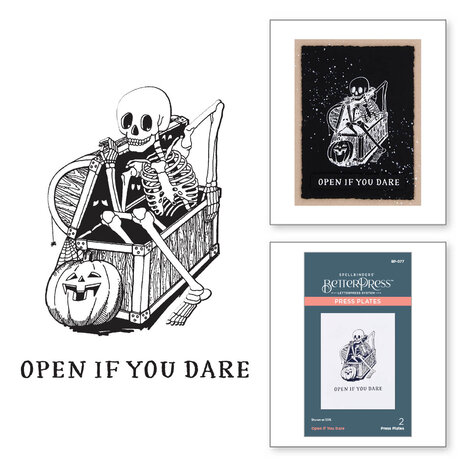 Spellbinders Open if You Dare Press Plates (BP-077) (OUTLET) Spellbinders Open if You Dare Press Plates (BP-077) (OUTLET)