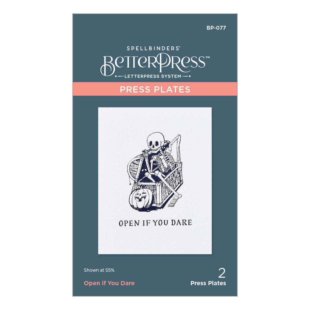 Spellbinders Open if You Dare Press Plates (BP-077) (OUTLET) Spellbinders Open if You Dare Press Plates (BP-077) (OUTLET)