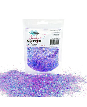 CarlijnDesign Chunky Glitter Mermaid Lilac 20g (CDGL-0019) (DISCONTINUED)
