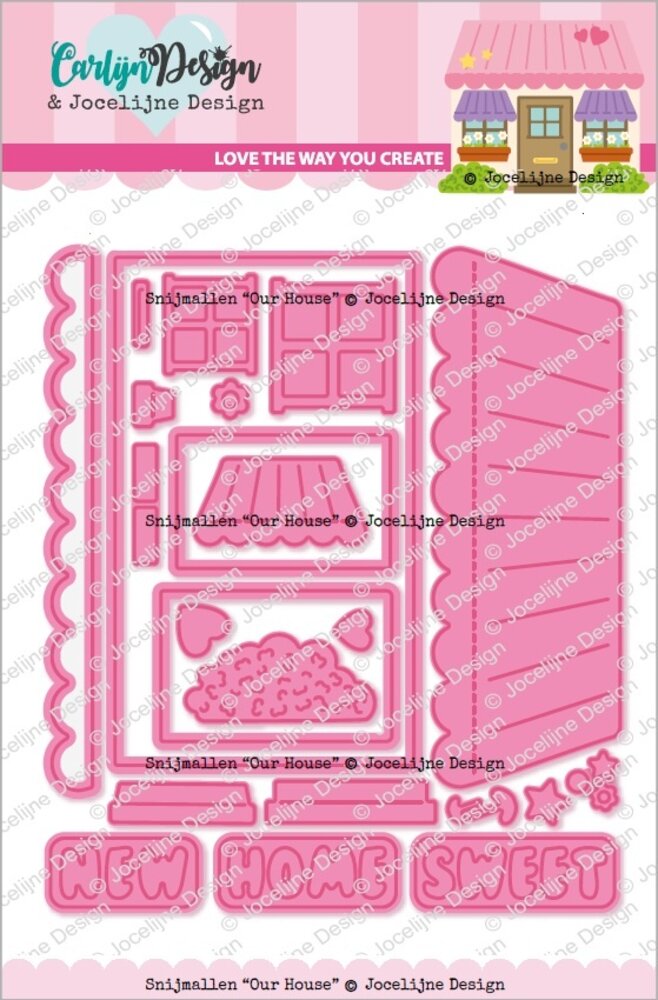 CarlijnDesign Snijmallen Our House (CDJD-0040) (DISCONTINUED) CarlijnDesign Snijmallen Our House (CDJD-0040) (DISCONTINUED)