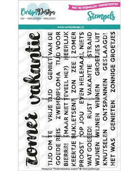 CarlijnDesign Clear Stamps Onderteksten Zomer (CDST-0107) CarlijnDesign Clear Stamps Onderteksten Zomer (CDST-0107)