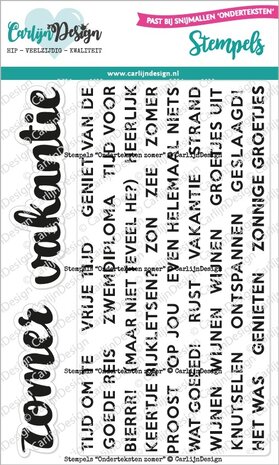CarlijnDesign Clear Stamps Onderteksten Zomer (CDST-0107) CarlijnDesign Clear Stamps Onderteksten Zomer (CDST-0107)