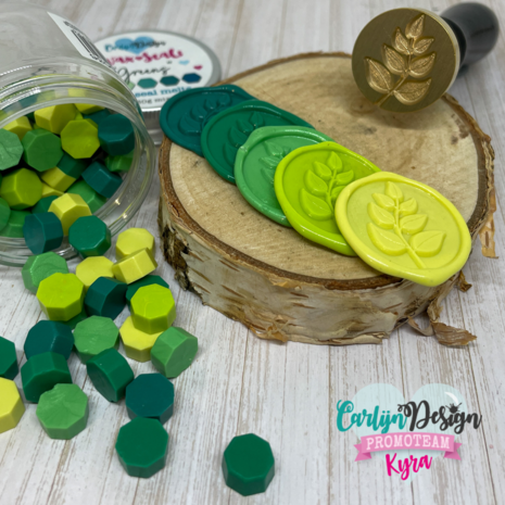 CarlijnDesign Wax Seal Melts "Greens" 30g (CDWX-0036) (DISCONTINUED) CarlijnDesign Wax Seal Melts "Greens" 30g (CDWX-0036) (DISCONTINUED)