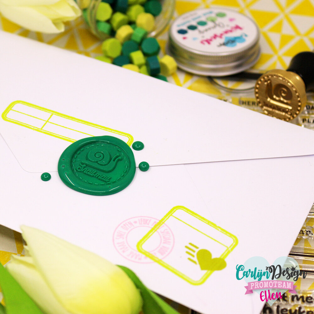 CarlijnDesign Wax Seal Stamper 26 Snail Mail 1 Inch (CDWX-0043) (DISCONTINUED)