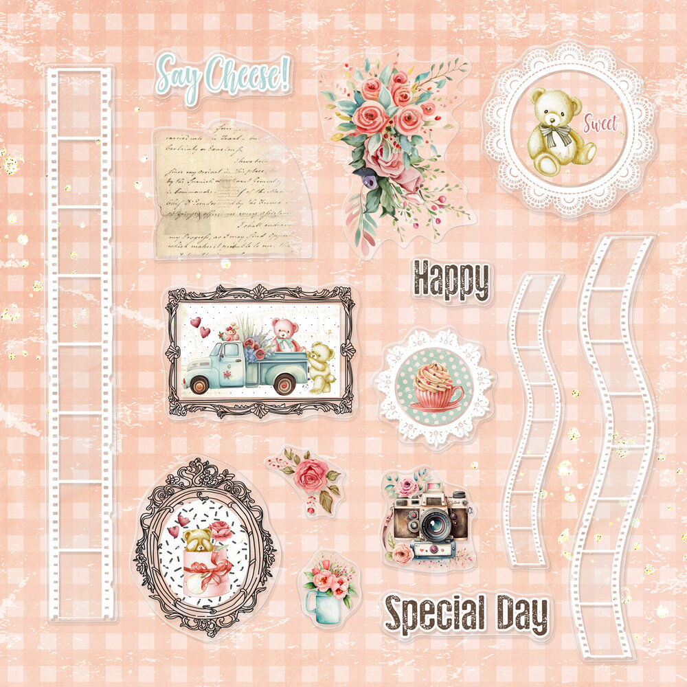 Memory Place Beary Sweet Clear Ephemera (MP-61224) (OUTLET)