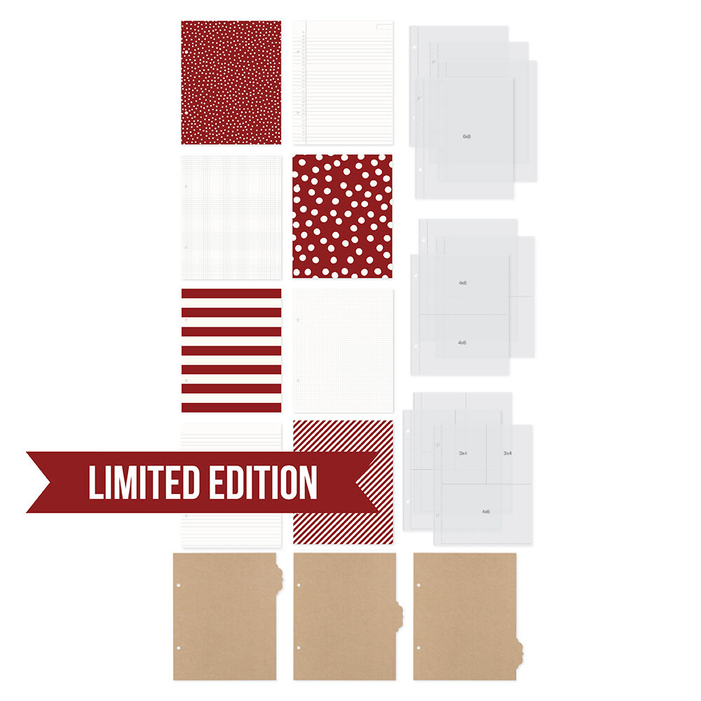 Simple Stories SN@P! Limited Edition Binder 6x8 Inch Cranberry (10780)