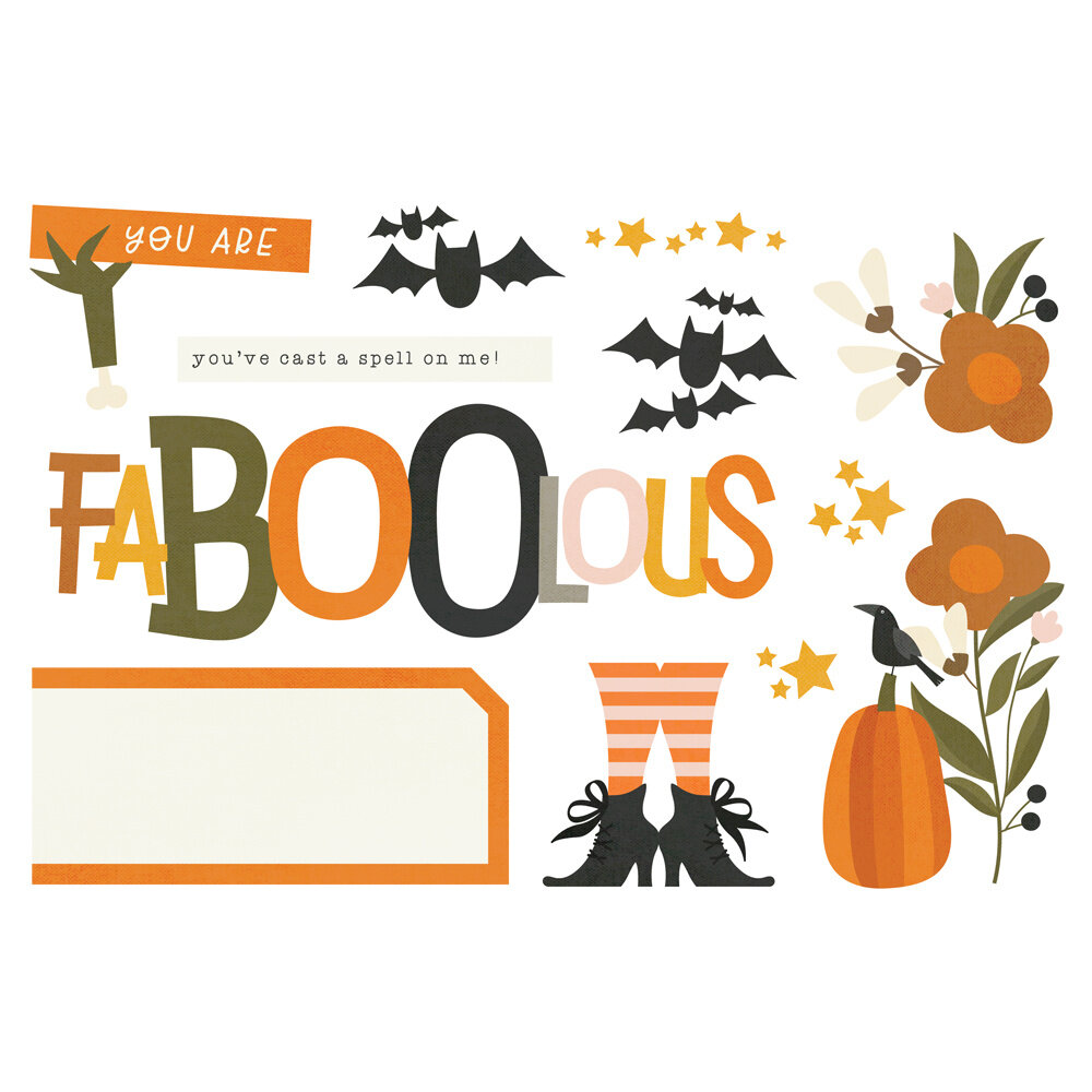 Simple Stories FaBOOlous Simple Pages Pieces (20926) (DISCONTINUED)