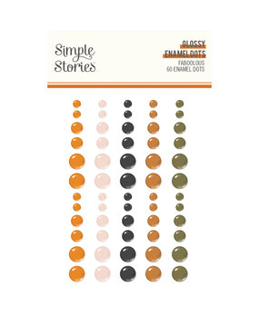 Simple Stories FaBOOlous Glossy Enamel Dots (20924) (DISCONTINUED)