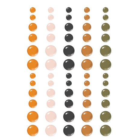 Simple Stories FaBOOlous Glossy Enamel Dots (20924) (DISCONTINUED)