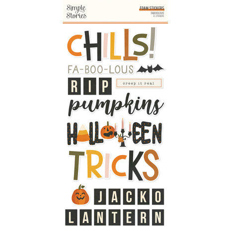 Simple Stories FaBOOlous Foam Stickers (20922) (OUTLET)