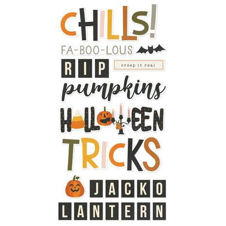 Simple Stories FaBOOlous Foam Stickers (20922) (OUTLET)