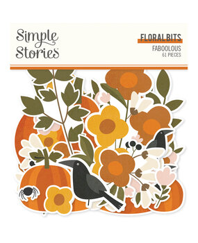 Simple Stories FaBOOlous Floral Bits & Pieces (20920) (DISCONTINUED)
