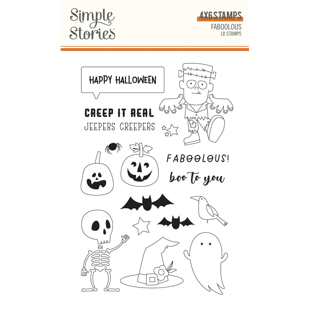 Simple Stories FaBOOlous Stamps (20916) (DISCONTINUED)