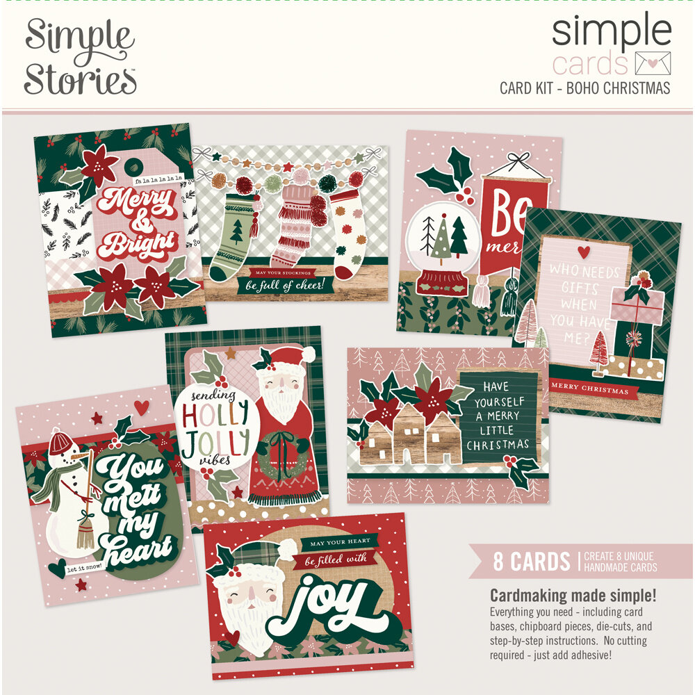 Simple Stories Boho Christmas Simple Cards Kit (20631) (DISCONTINUED) Simple Stories Boho Christmas Simple Cards Kit (20631) (DISCONTINUED)