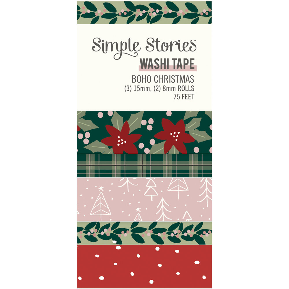Simple Stories Boho Christmas Washi Tape (20628) (DISCONTINUED)