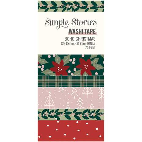 Simple Stories Boho Christmas Washi Tape (20628) (OUTLET)