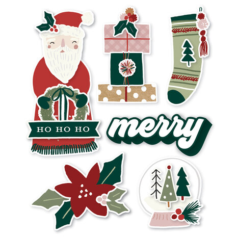 Simple Stories Boho Christmas Layered Chipboard (20625) (DISCONTINUED)
