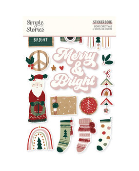 Simple Stories Boho Christmas Sticker Book (20621) (OUTLET)