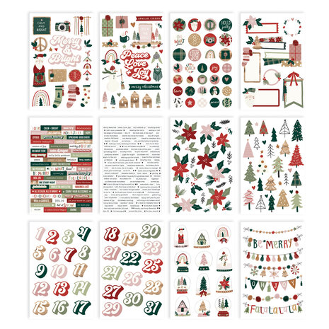 Simple Stories Boho Christmas Sticker Book (20621) (OUTLET)