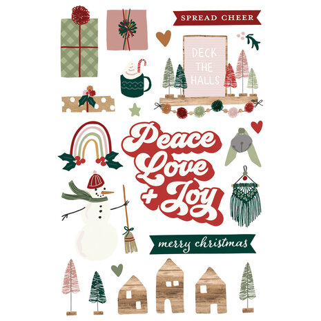 Simple Stories Boho Christmas Sticker Book (20621) (OUTLET)
