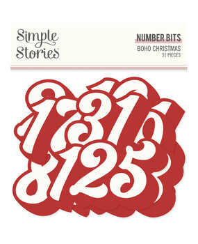 Simple Stories Boho Christmas Number Bits & Pieces (20620) (DISCONTINUED) Simple Stories Boho Christmas Number Bits & Pieces (20620) (DISCONTINUED)