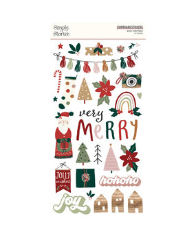 Simple Stories Boho Christmas Chipboard (20617) (OUTLET)