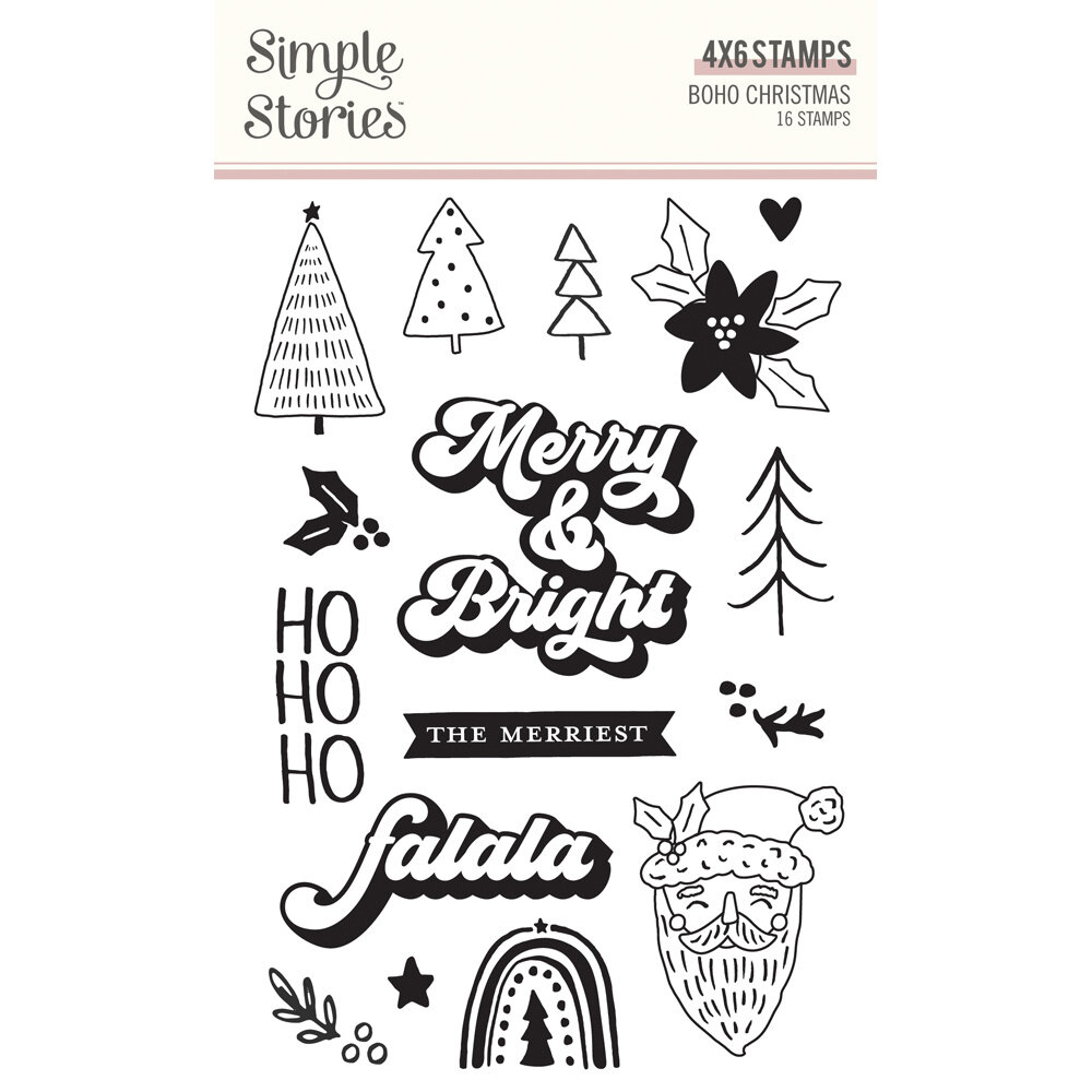 Simple Stories Boho Christmas Stamps (20616) (DISCONTINUED)