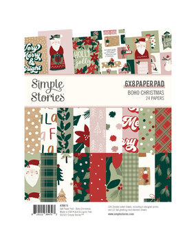 Simple Stories Boho Christmas 6x8 Inch Pad (20615) (OUTLET)