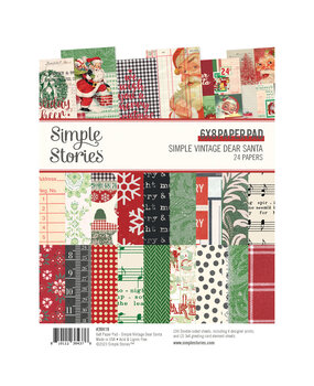 Simple Stories Simple Vintage Dear Santa 6x8 Inch Pad (20819) (DISCONTINUED)