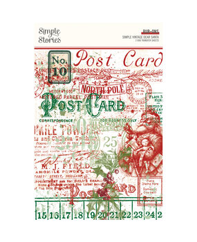 Simple Stories Simple Vintage Dear Santa Rub-ons (20823) (DISCONTINUED)