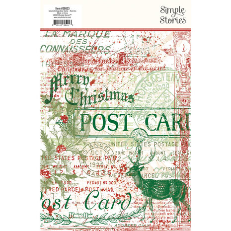 Simple Stories Simple Vintage Dear Santa Rub-ons (20823) (DISCONTINUED)