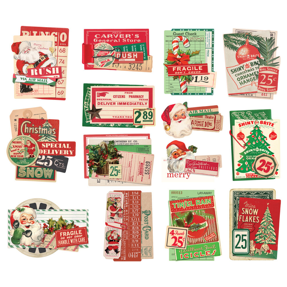Simple Stories Simple Vintage Dear Santa Layered Bits & Pieces (20824) (DISCONTINUED)
