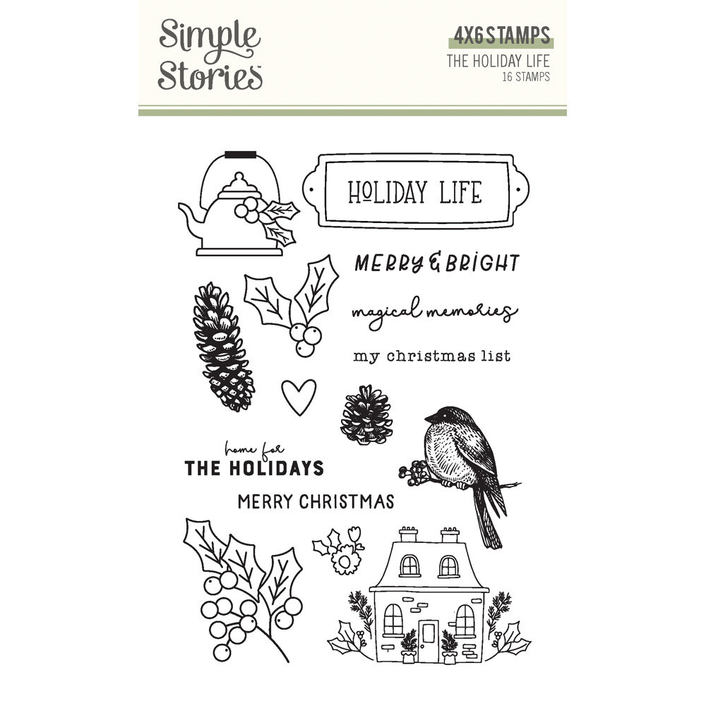 Simple Stories The Holiday Life Stamps (20516) (DISCONTINUED)