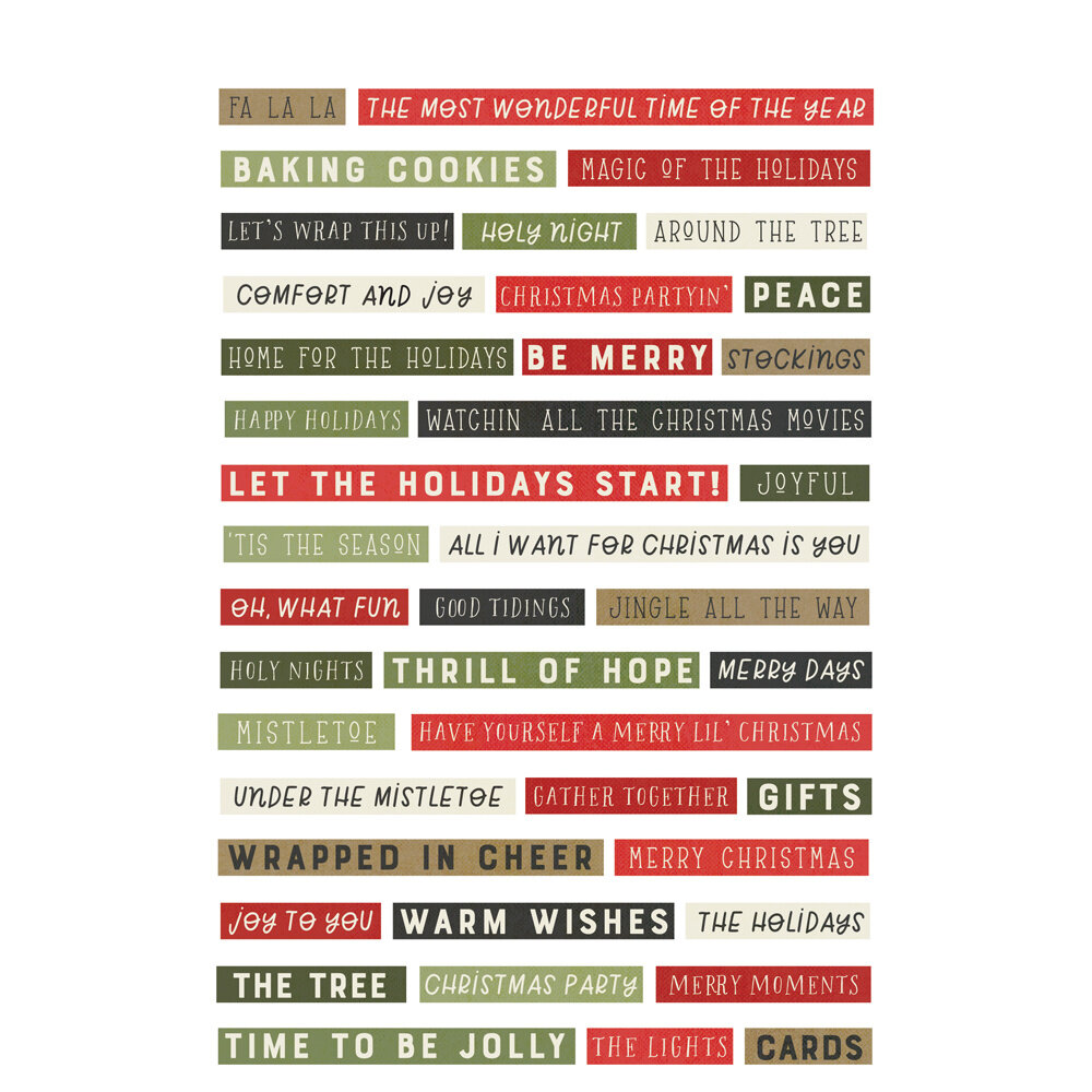 Simple Stories The Holiday Life Sticker Book (20521) (DISCONTINUED)