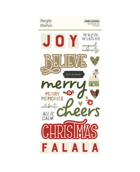 Simple Stories The Holiday Life Foam Stickers (20525) (DISCONTINUED)