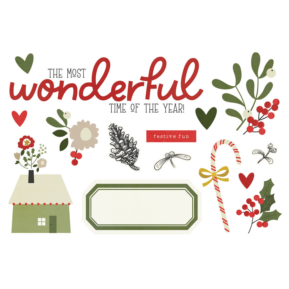 Simple Stories The Holiday Life Simple Pages Pieces (20532) (DISCONTINUED)