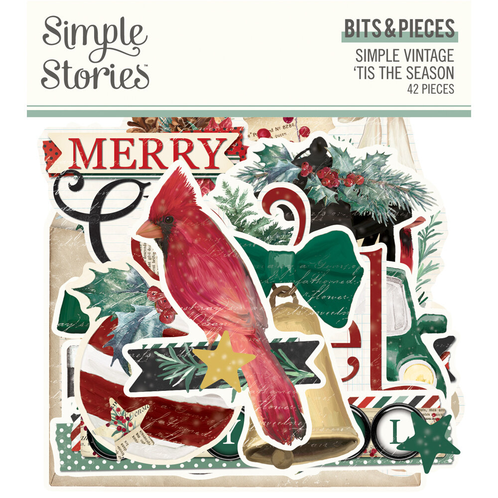 Simple Stories Simple Vintage 'Tis The Season Bits & Pieces (20722) (DISCONTINUED)