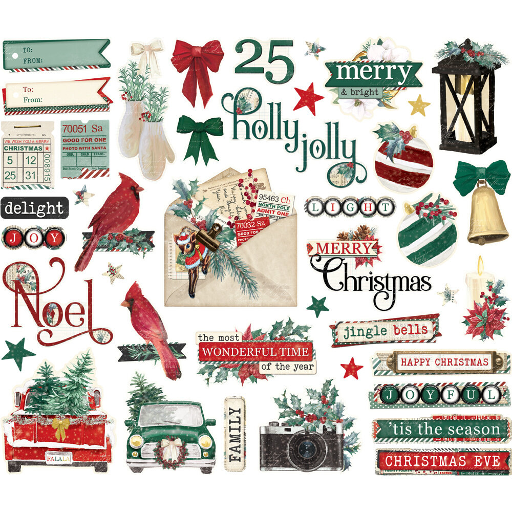Simple Stories Simple Vintage 'Tis The Season Bits & Pieces (20722) (DISCONTINUED)